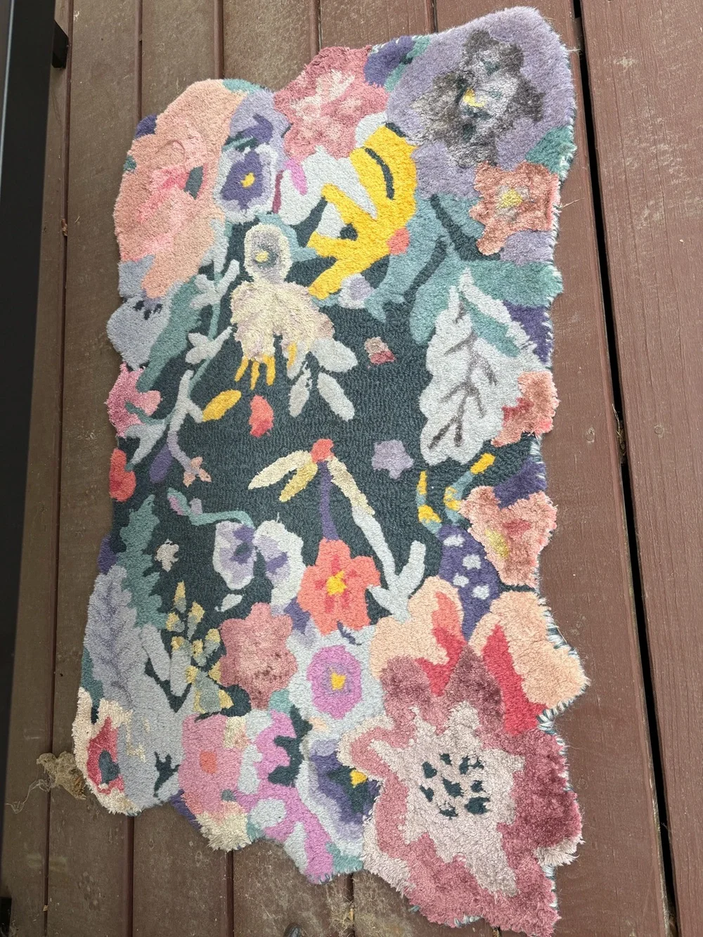 Anthro wool bath mat
